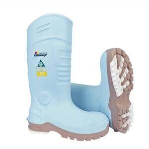 NEW PINNIP women's csa approved waterproof pu steel toe rubber safety boots in b